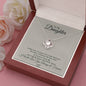 To My Daughter - Life - Gift Message Card and Necklace - 14K White Gold