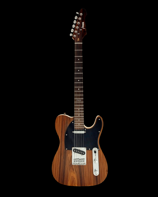 Haze Lightweight Single-Cut Cocobolo Veneer HTL Electric Guitar - Brown HSTL1901M830C