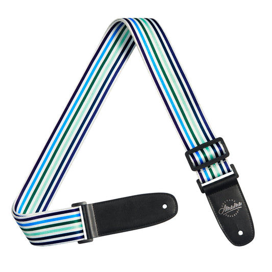 Amumu Blue Stripe Guitar Strap - PC08PBL