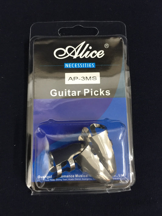 Alice AP3MS Steel Finger Picks