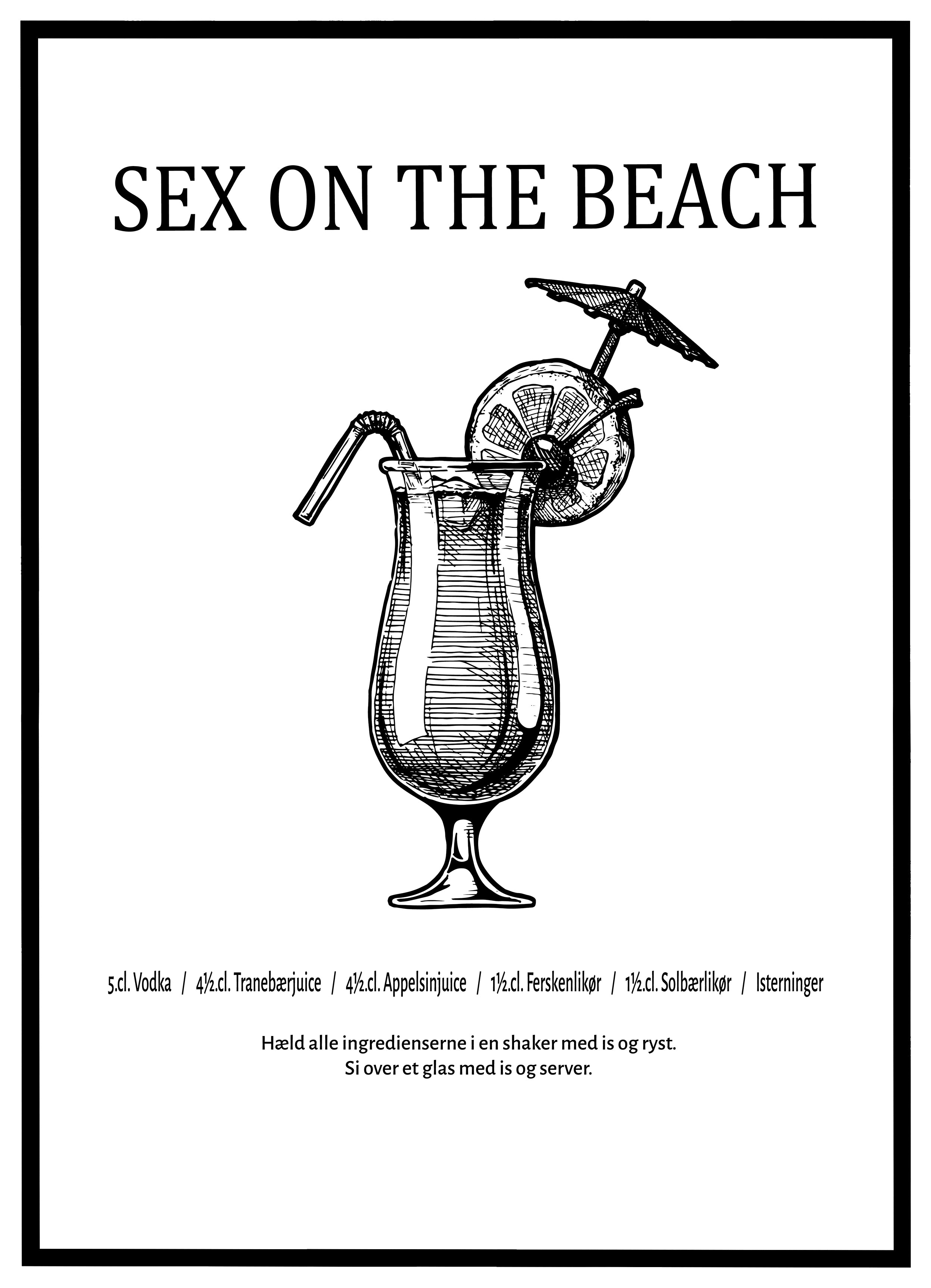 Sex On The Beach Plakat Bareplakaterdk Bareplakater 