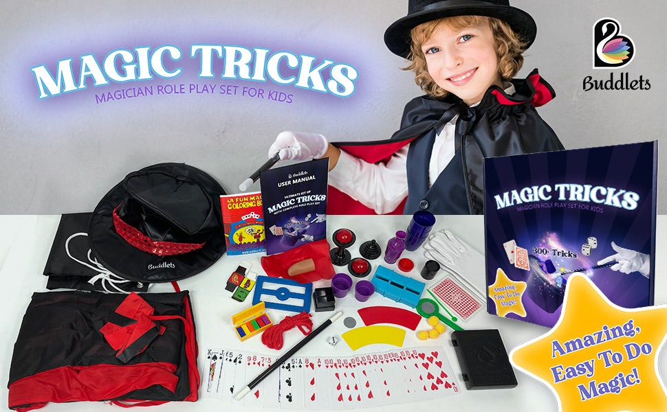 BrilliantMagic Magic Set Magic Kit for Kids Science Toys for Children  Including 25 Classic Tricks Easy to Play Magic Best Gift for Boys Girls and