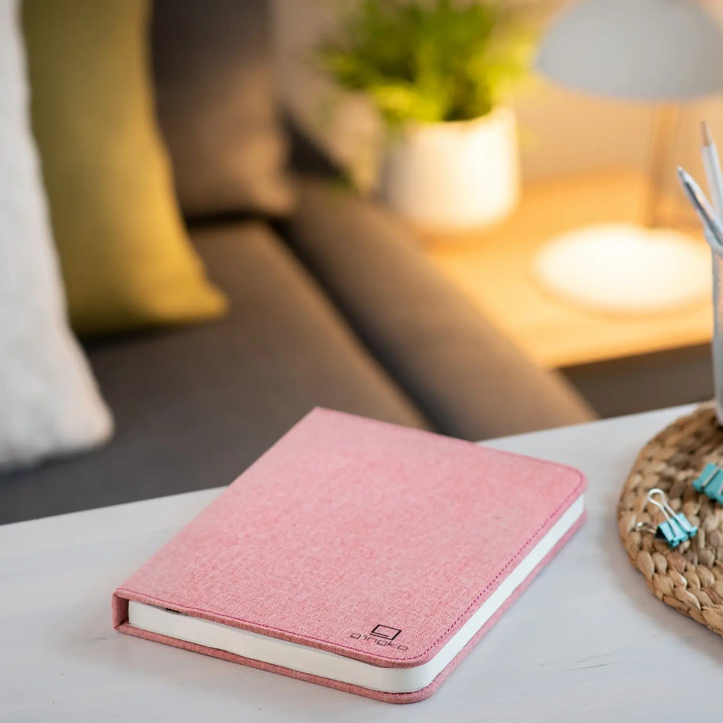 Linen Fabric Smart Book Light
