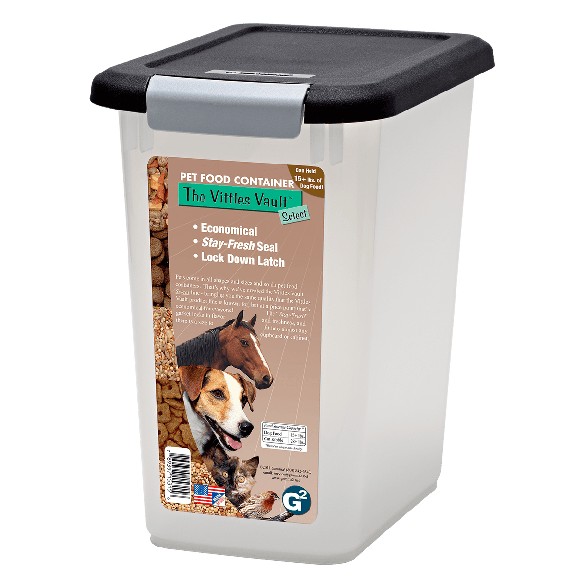 15 lb dog food storage