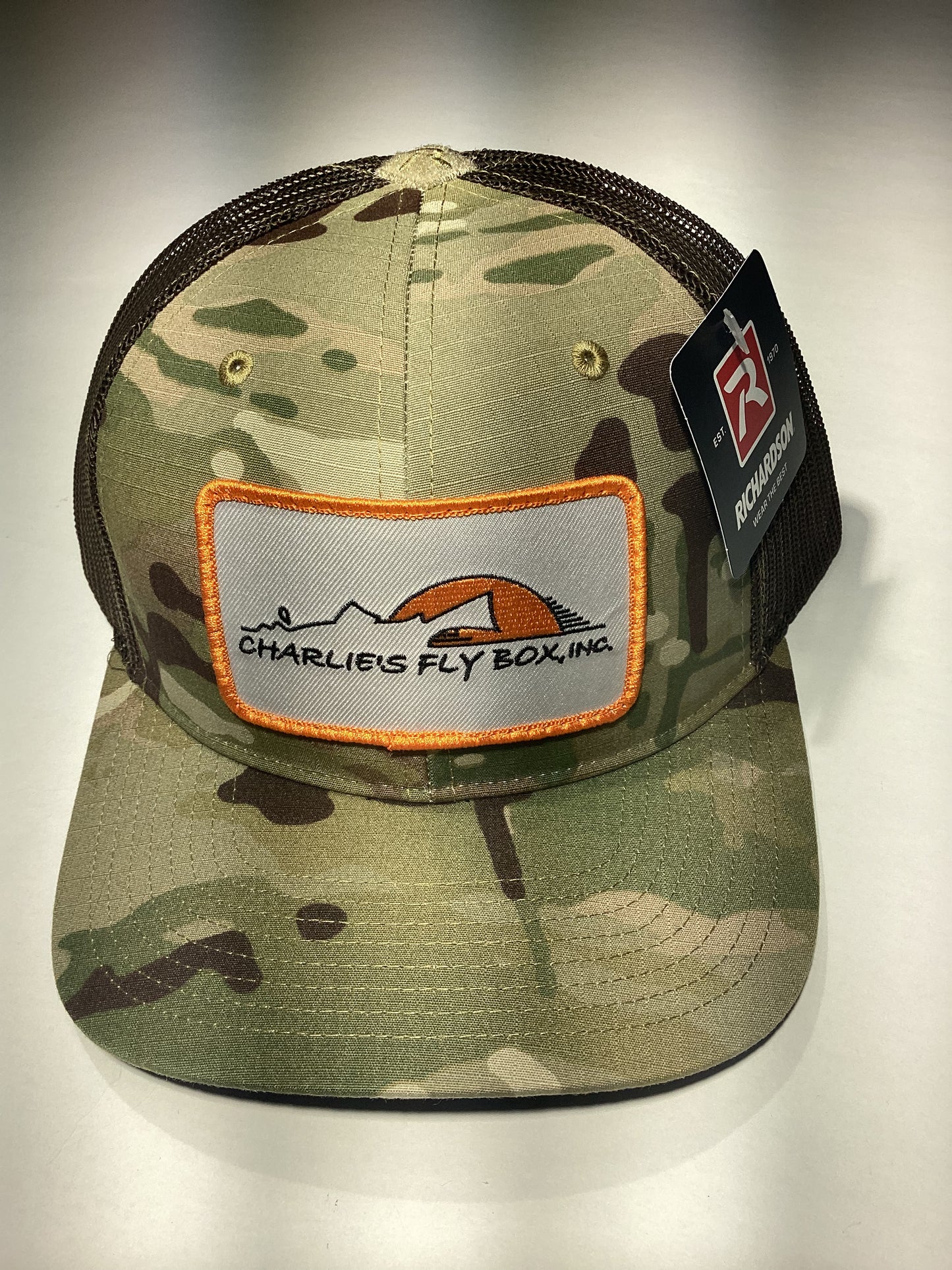 CFB Trucker, Light Camo/Brown Patch Hat