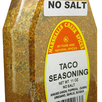 Marshalls Creek Spices Taco No Salt Seasoning, New Size, 11 Ounce