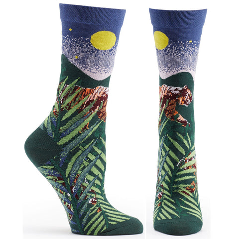 Tiger novelty animal sock from Ozone Design