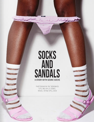 Ozone Design's socks and sandals press with nue magazine