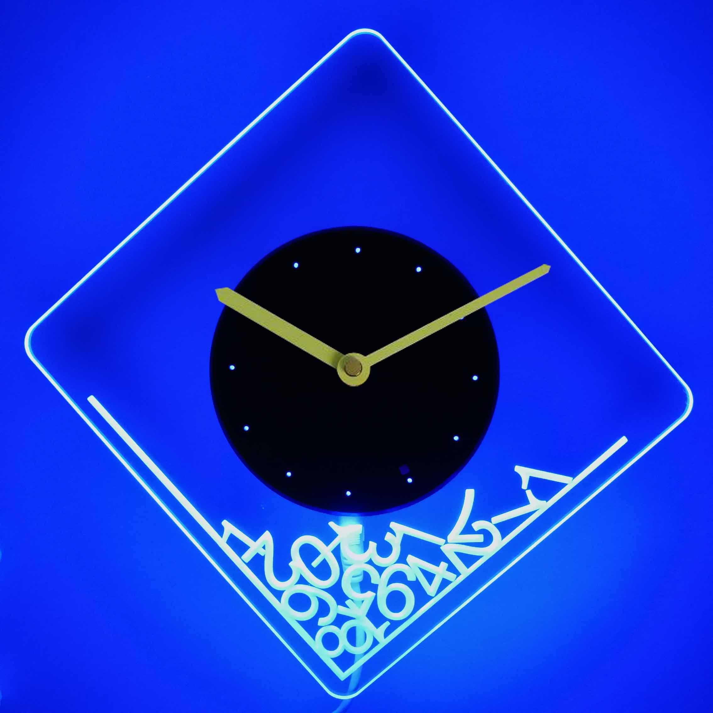 ADVPRO nc0681-b Notary Public Business Displays Neon Sign LED Wall Clock