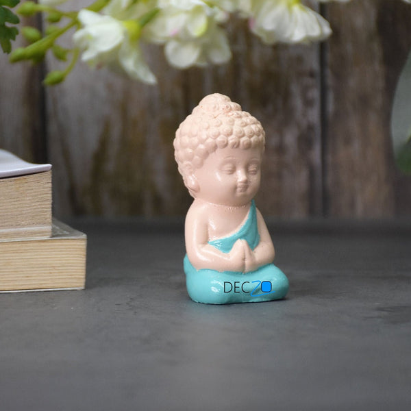 Cute Child Buddha miniature for Table, Return Gift, Dashboard: Bege Gr –  Deczo