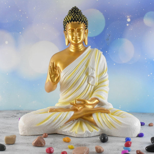 Big Size Meditating Buddha Idol : Golden – Deczo