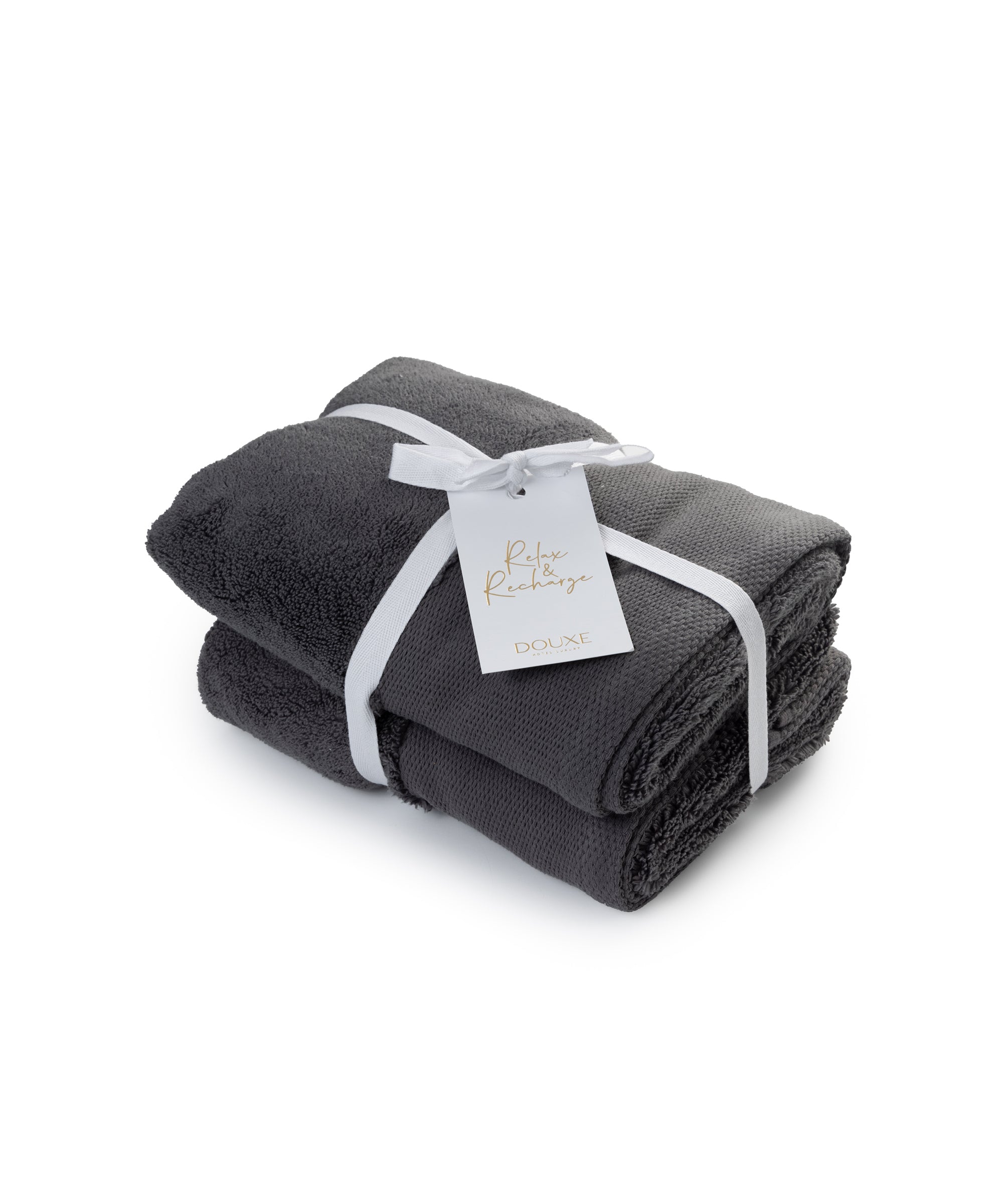 Doe voorzichtig verbannen Beeldhouwwerk Handdoek zero-twist katoen 50x100 cm | Antraciet | DOUXE | DOUXE Hotel  Luxury