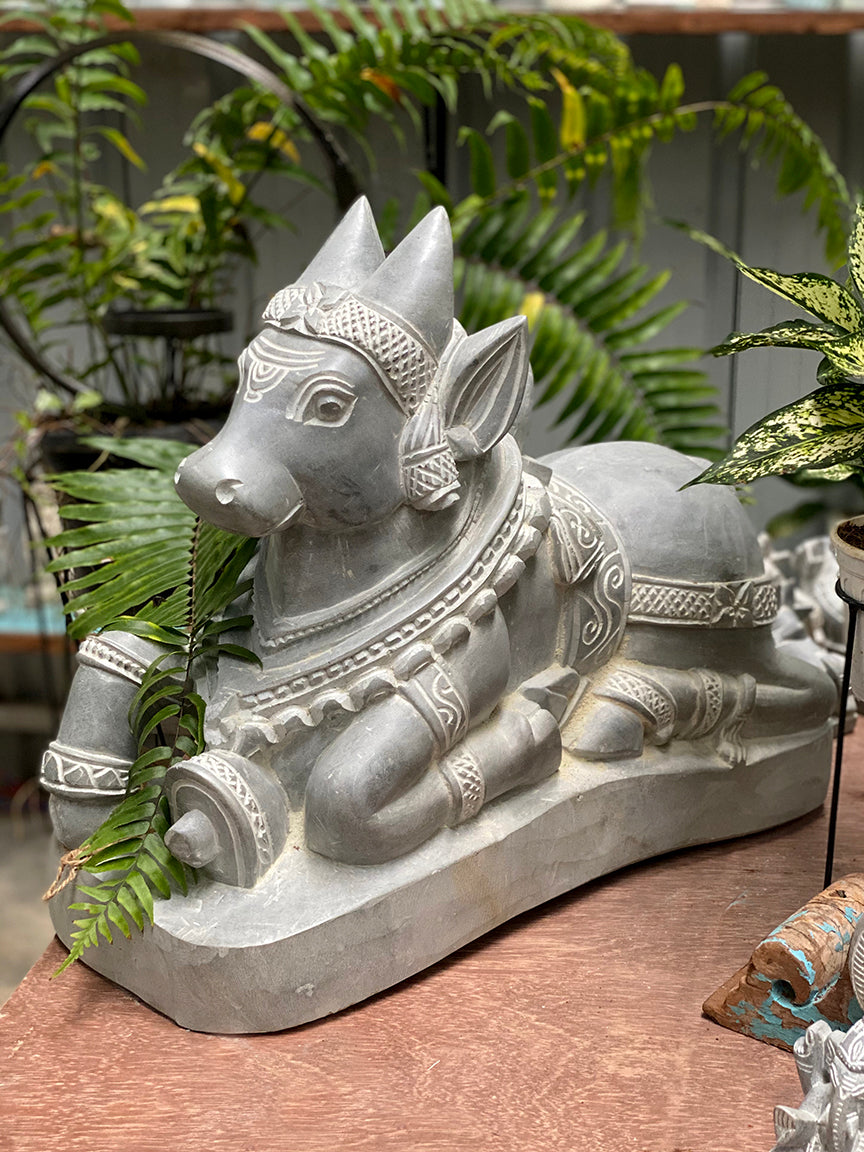 Nandi stone statue - Large – Greenhouse Design Space