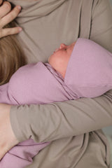 BEATRICE || THERMAL BABY SWADDLE WITH BINDING || LILAS