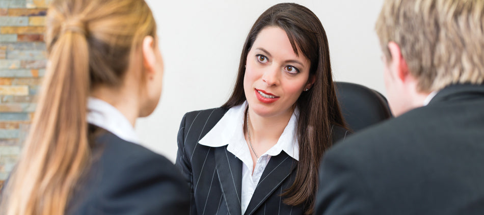 Funeral Director Meeting With Couple