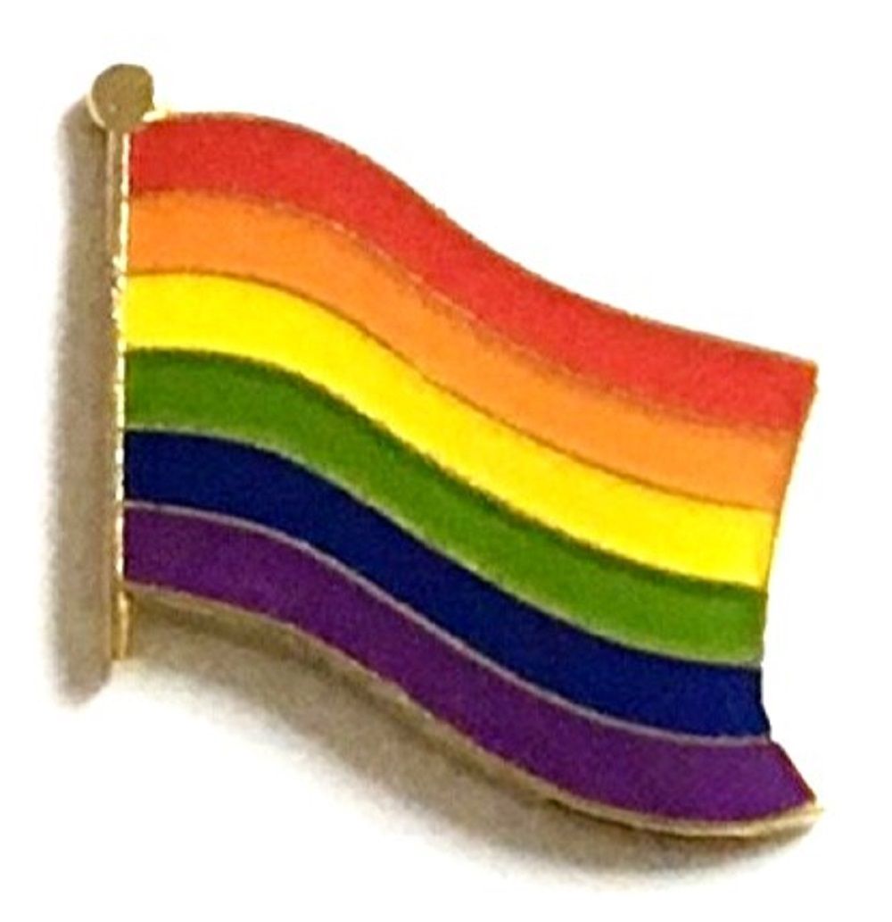 Rainbow Flag Lapel Pin Gay Pride Pins World Flag Pins 6781