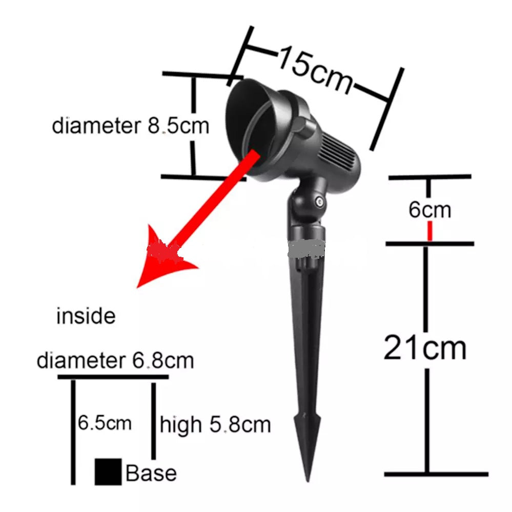 led garden spike light kits