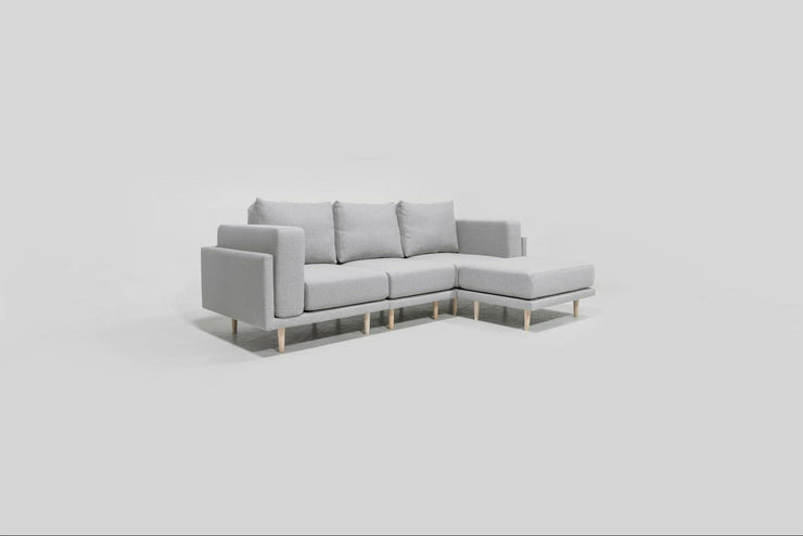 Modulares Sofa Donna U mit Schlaffunktion - Stoff Baumwolle