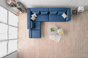 Modulares Sofa Jenny mit Schlaffunktion - Stoff Baumwolle