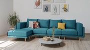 Modulares Sofa Donna XL mit Schlaffunktion - Stoff Mollia