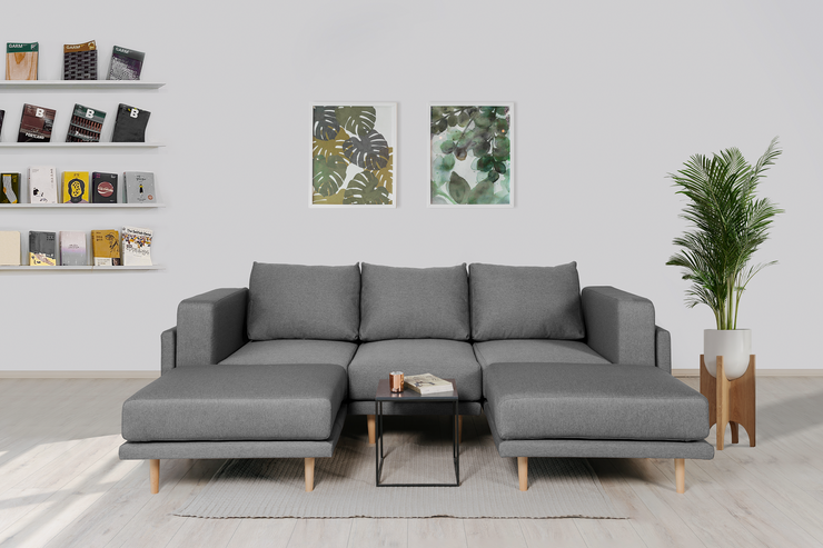 Stoffbezug Baumwolle - Modulares Sofa Donna U