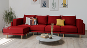 Modulares Sofa Donna XL mit Schlaffunktion - Stoff Velare