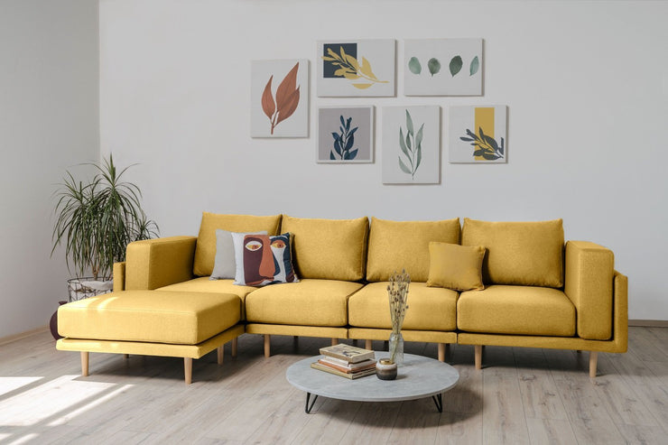 Modulares Sofa Donna XL mit Schlaffunktion - Stoff Baumwolle - Livom