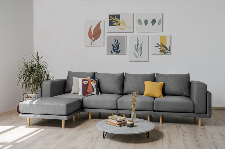Modulares Sofa Donna XL mit Schlaffunktion - Stoff Baumwolle - Livom