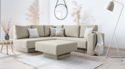 Modulares Sofa Jessica mit Schlaffunktion - Stoff Baumwolle - Livom