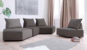 Modulares Sofa Katrina mit Schlaffunktion - Stoff Mollia - Livom