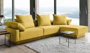 Modulares Sofa Mandy mit Schlaffunktion - Stoff Baumwolle - Livom