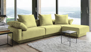Modulares Sofa Mandy mit Schlaffunktion - Stoff Mollia - Livom
