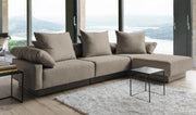 Modulares Sofa Mandy mit Schlaffunktion - Stoff Velare - Livom