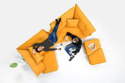 Modulares Sofa Mike mit Schlaffunktion - Stoff Mollia - Livom
