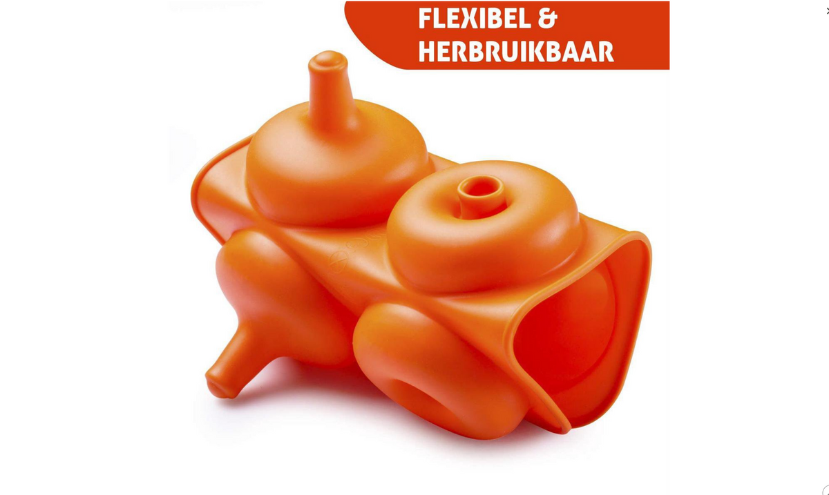 hemel speelgoed Vooravond koopplaza.nl Siliconen bakvorm donuts (6) Oranje