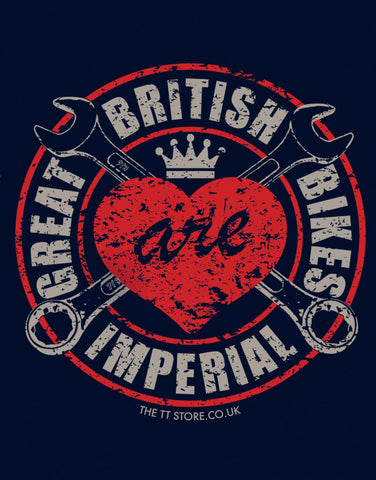100% Imperial – 'Great British Bikes are Imperial' T-Shirt