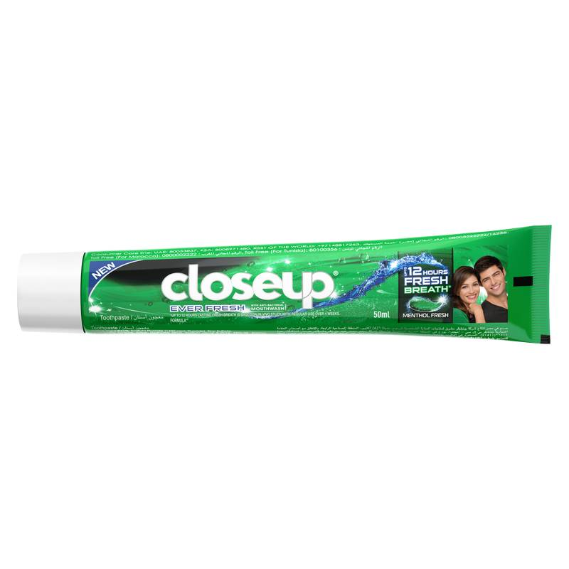 closeup toothpaste menthol fresh