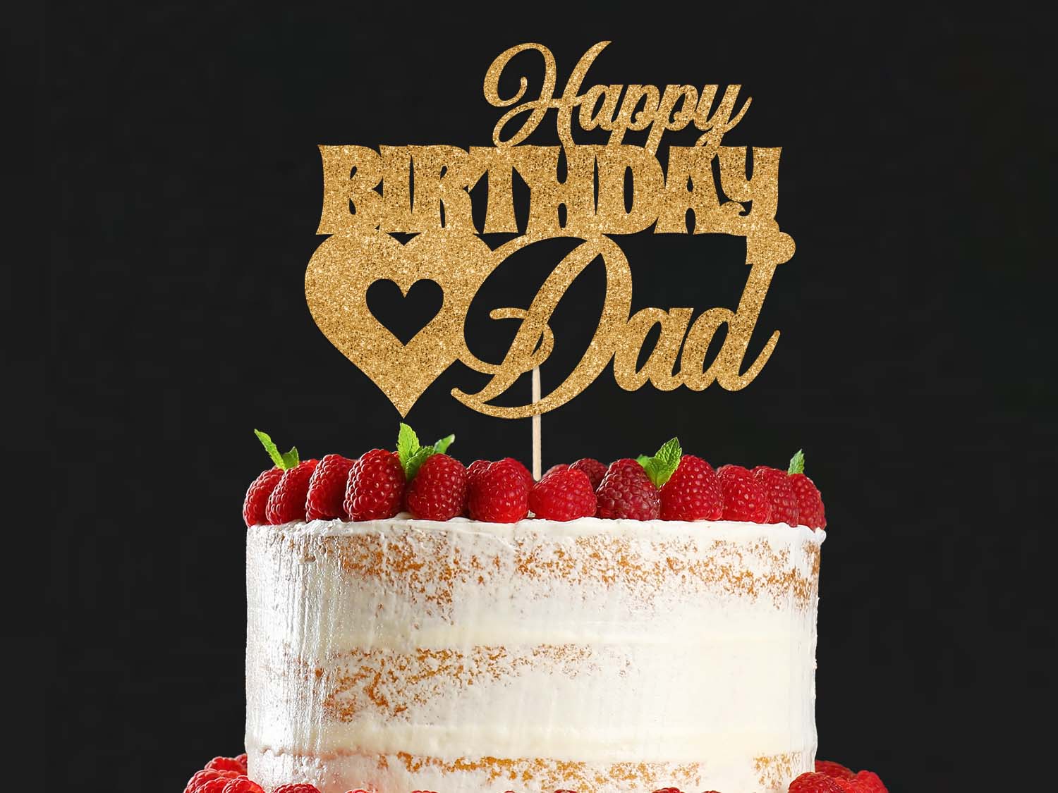 Happy Birthday Dad Cake Topper – PGFactory.ie