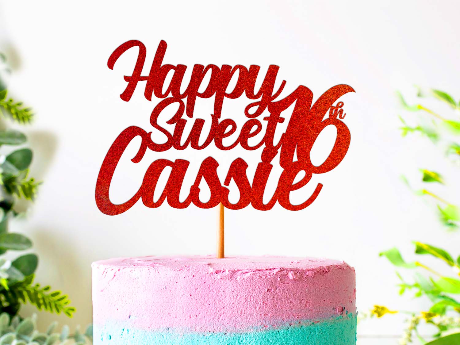 Happy Sweet 16th Birthday Cake Topper – PGFactory.ie