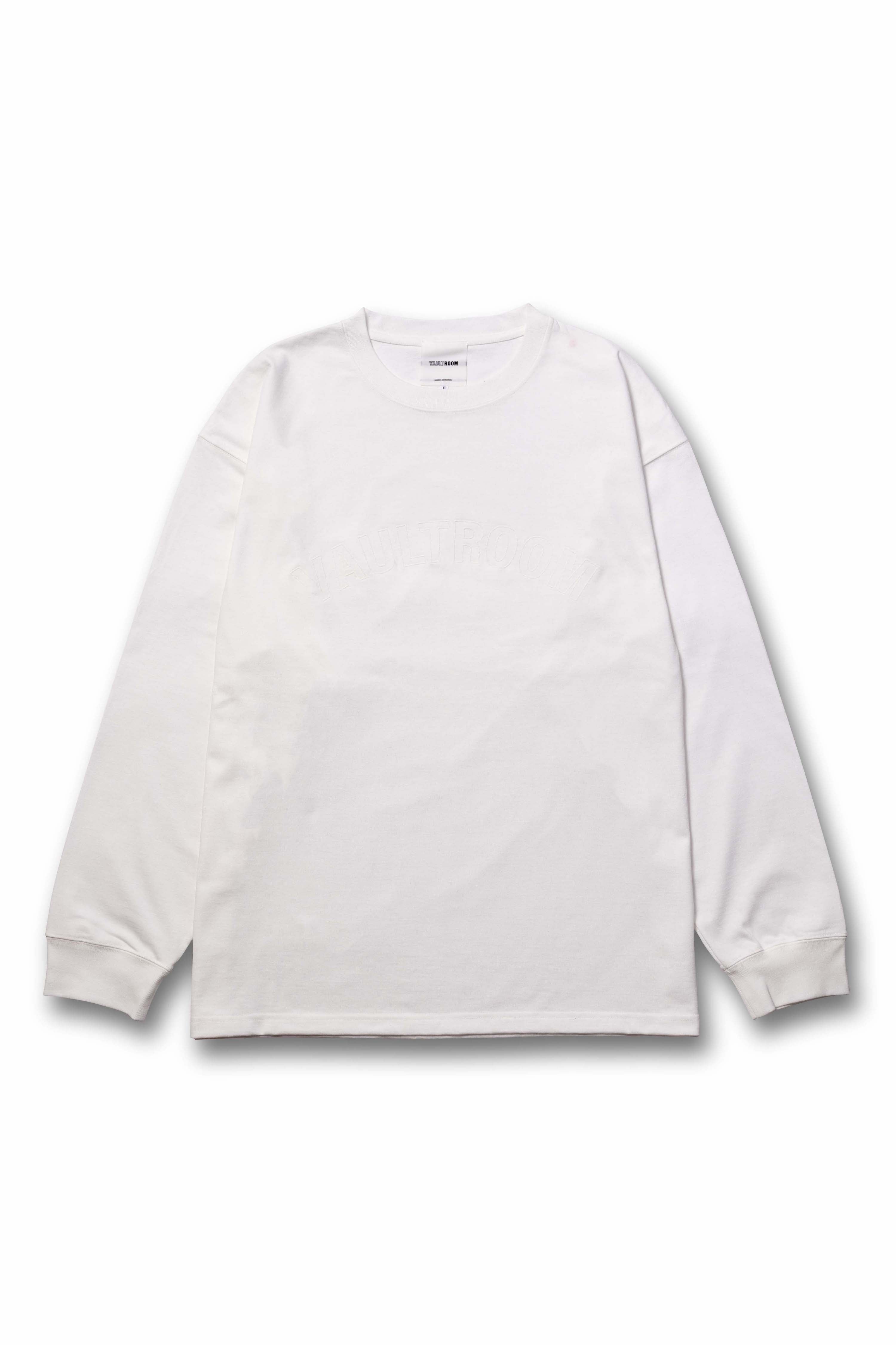 2022年最新春物 vaultroom CABLE LOGO BIG L/S TEE / WHT L | www