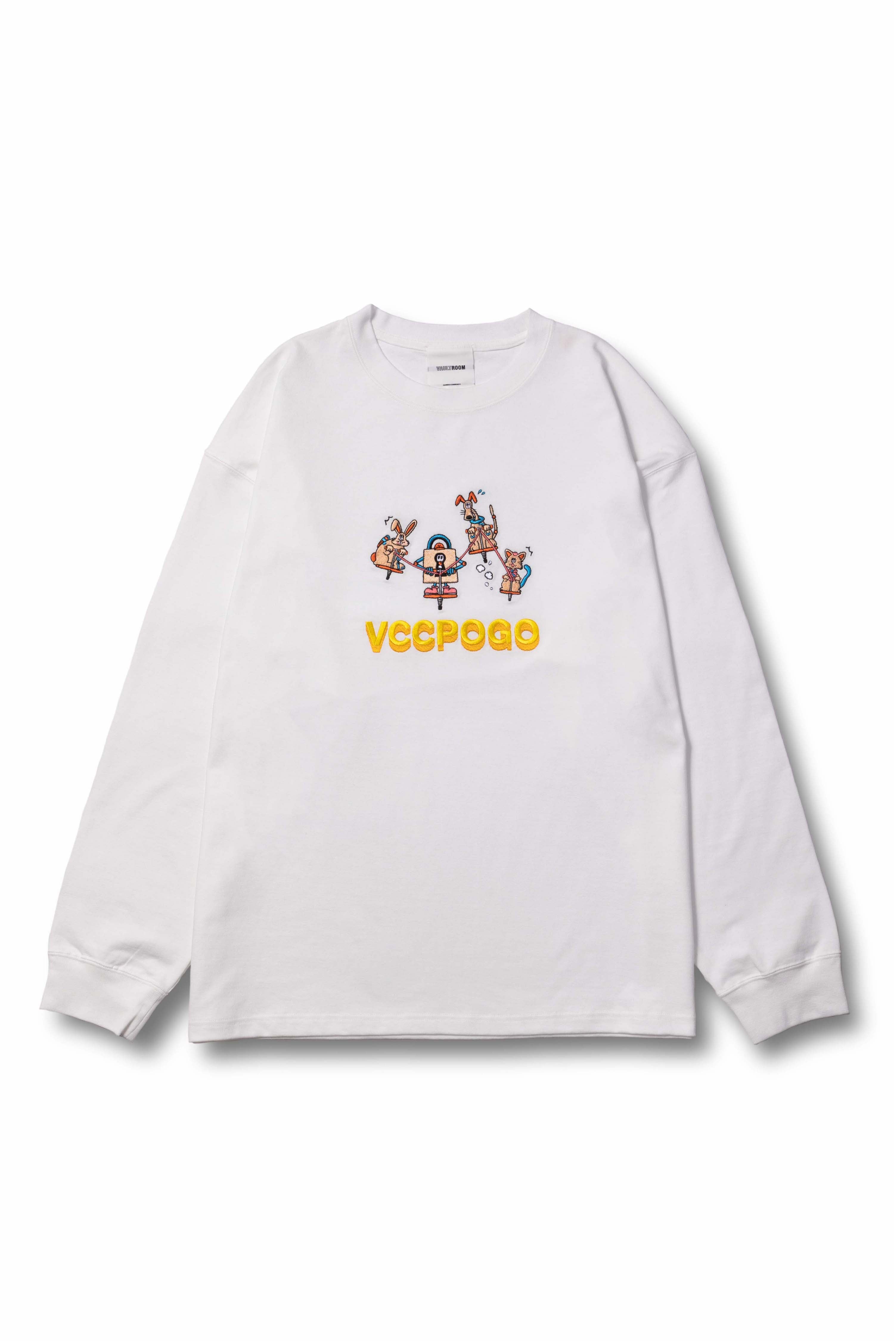 vaultroom VCC POGO BIG L/S TEE / WHT | eclipseseal.com