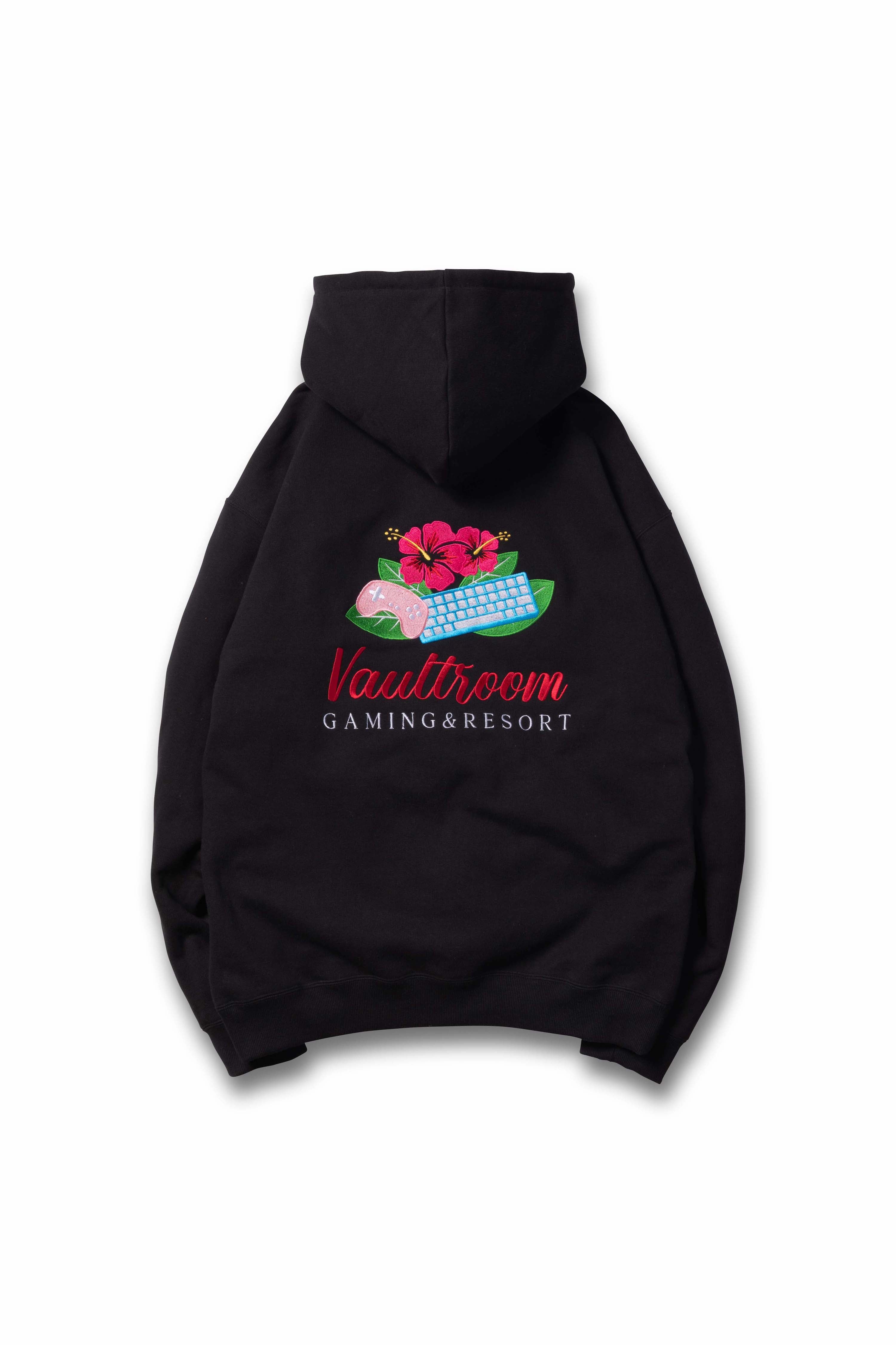 GAMING&RESORT HOODIE / BLK – VAULTROOM