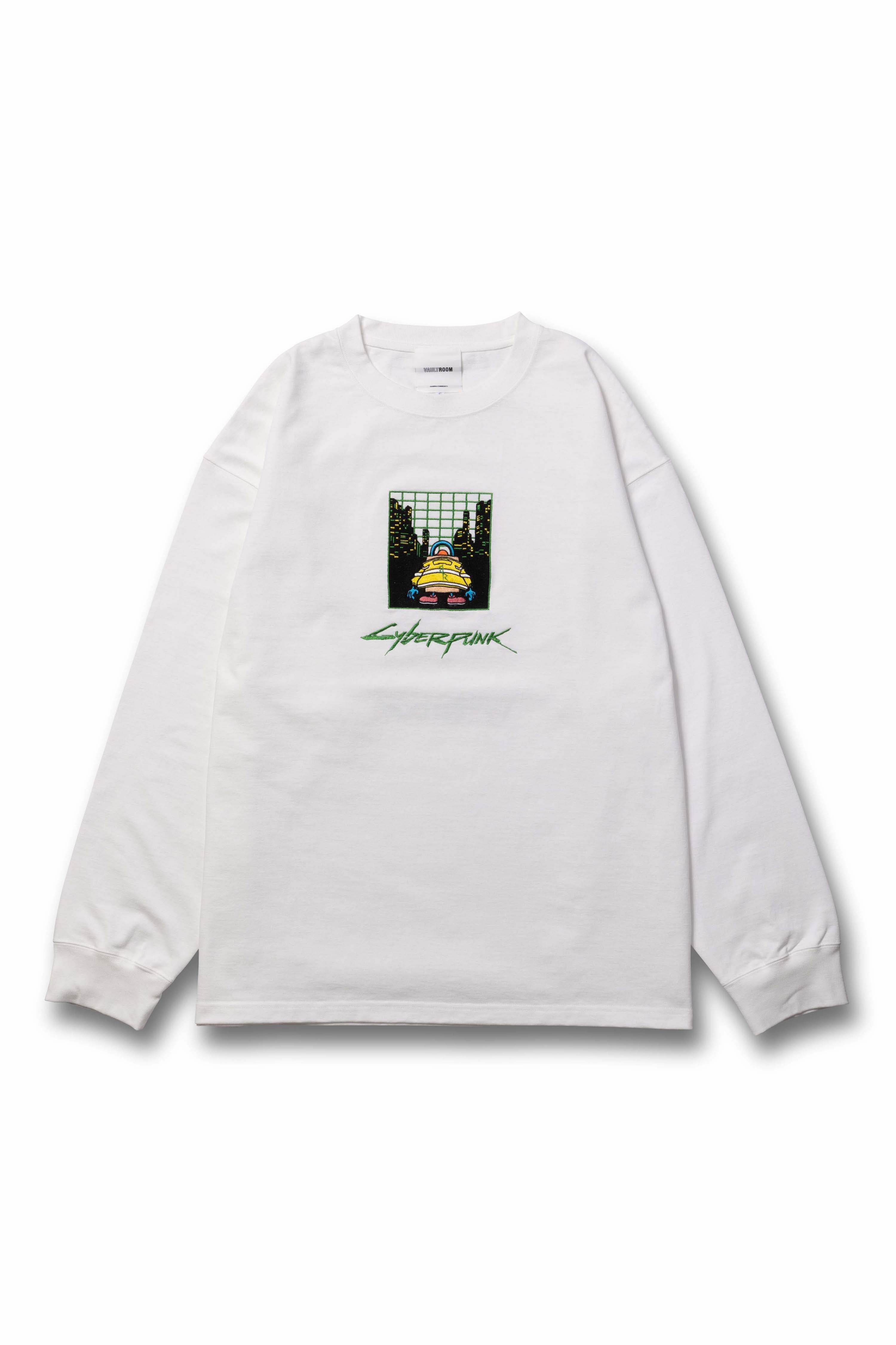 陰山織物謹製 vaultroom VR × CYBERPUNK BIG L/S TEE WHT | www