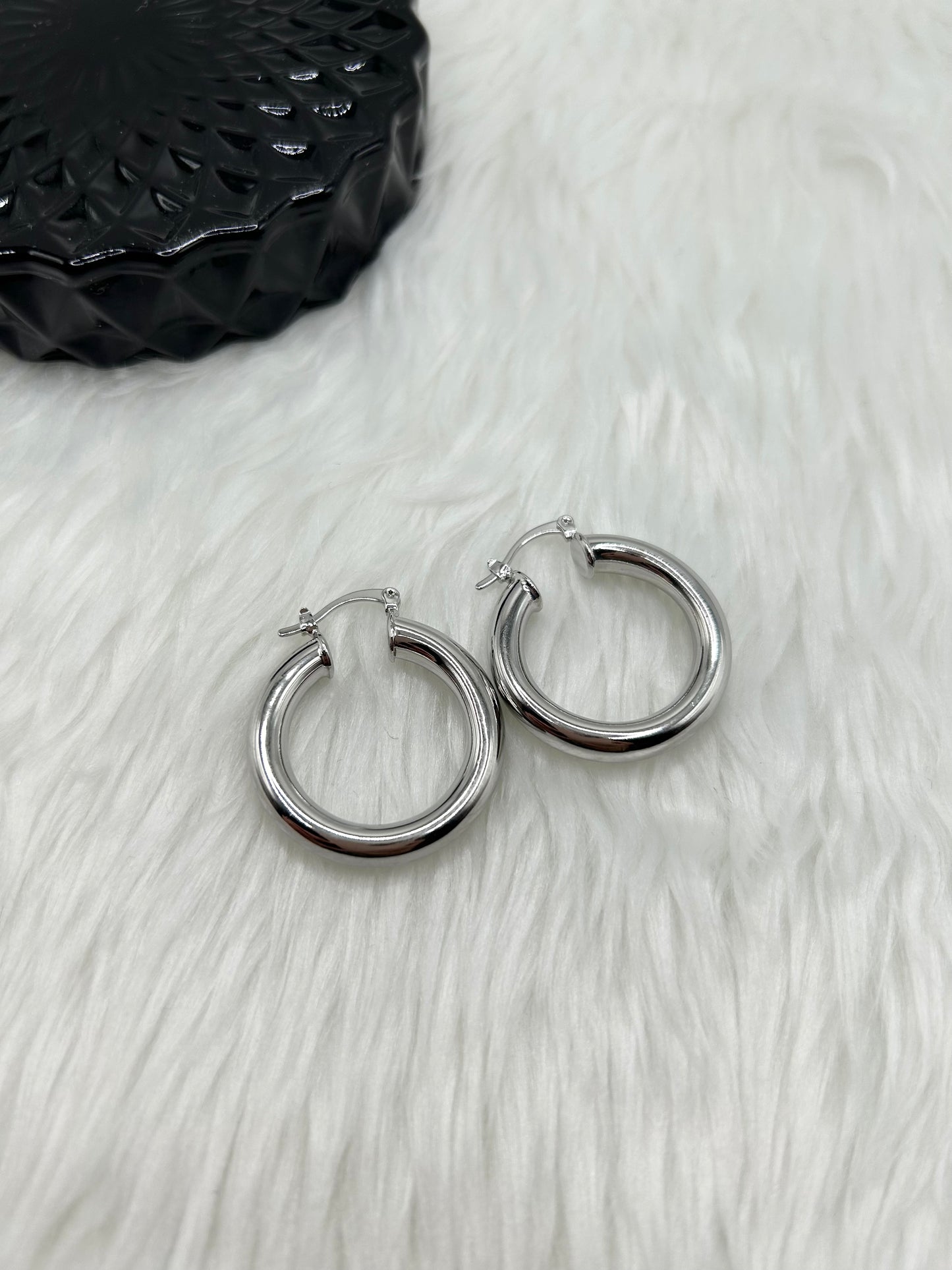 Silver Hoop Earrings
