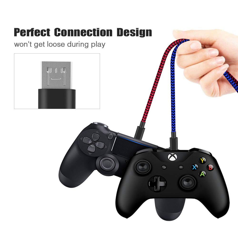 Lavet en kontrakt loft transportabel 2 Pack PS4 Controller Charger Charging Cable 10ft – 6amgame