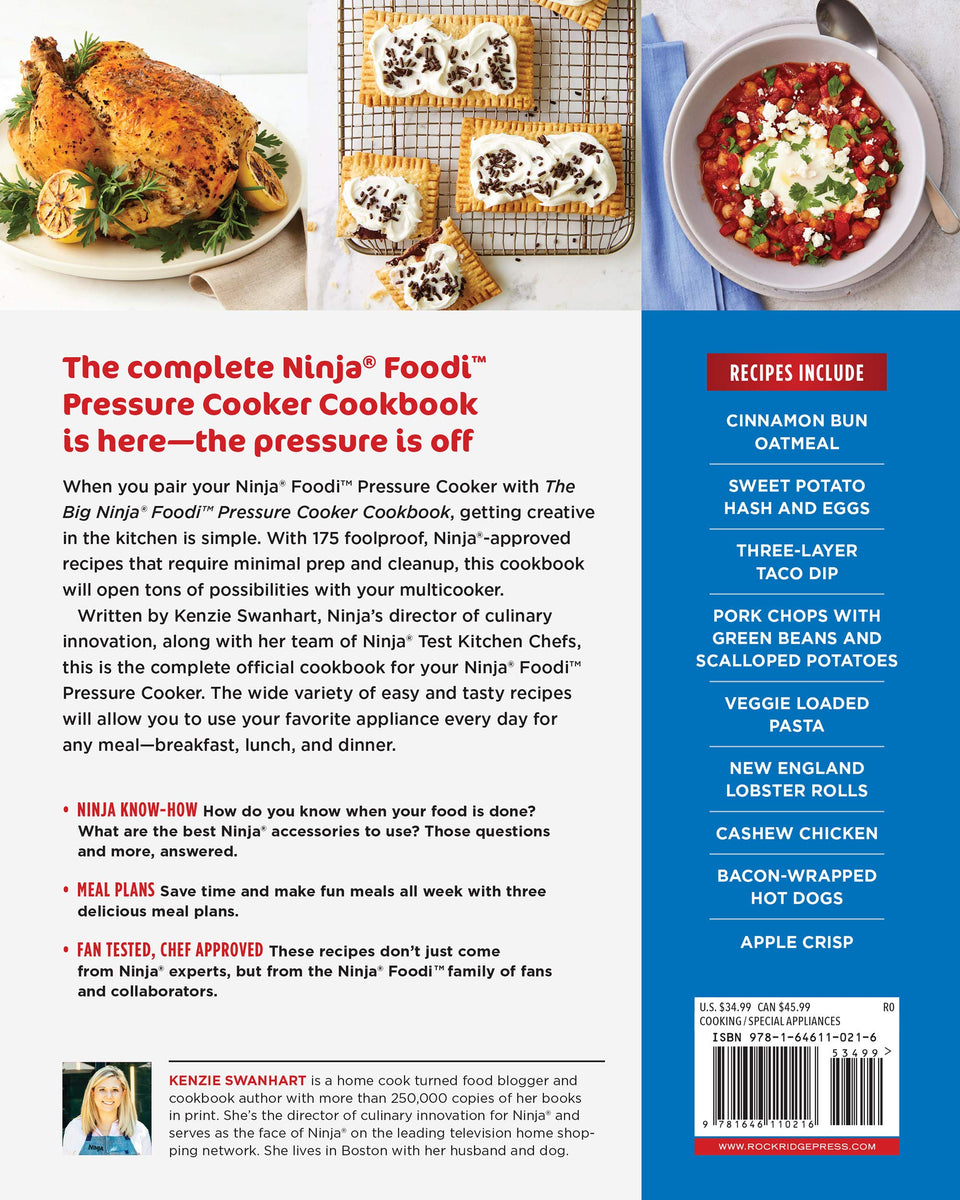 Flash Aan de overkant Typisch The Big Ninja Foodi Pressure Cooker Cookbook: 175 Recipes And Meal Plans  For Your Favorite Do-It-All Multicooker (Ninja Cookbooks) | lagear.com.ar