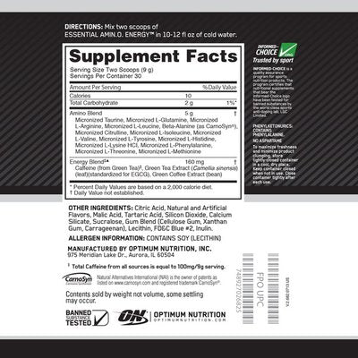 Load image into Gallery viewer, Optimum Nutrition Essential Amino Energy Pre-Workout