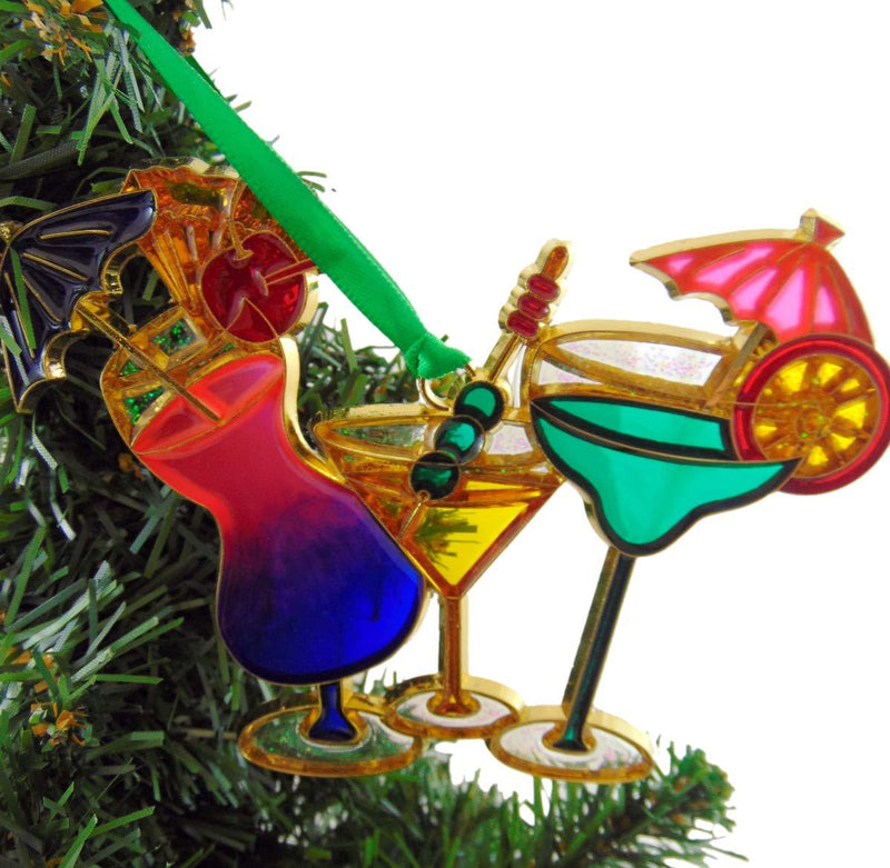Tropical Drink Ornament Cocktail Christmas Decoration 5 Inch 