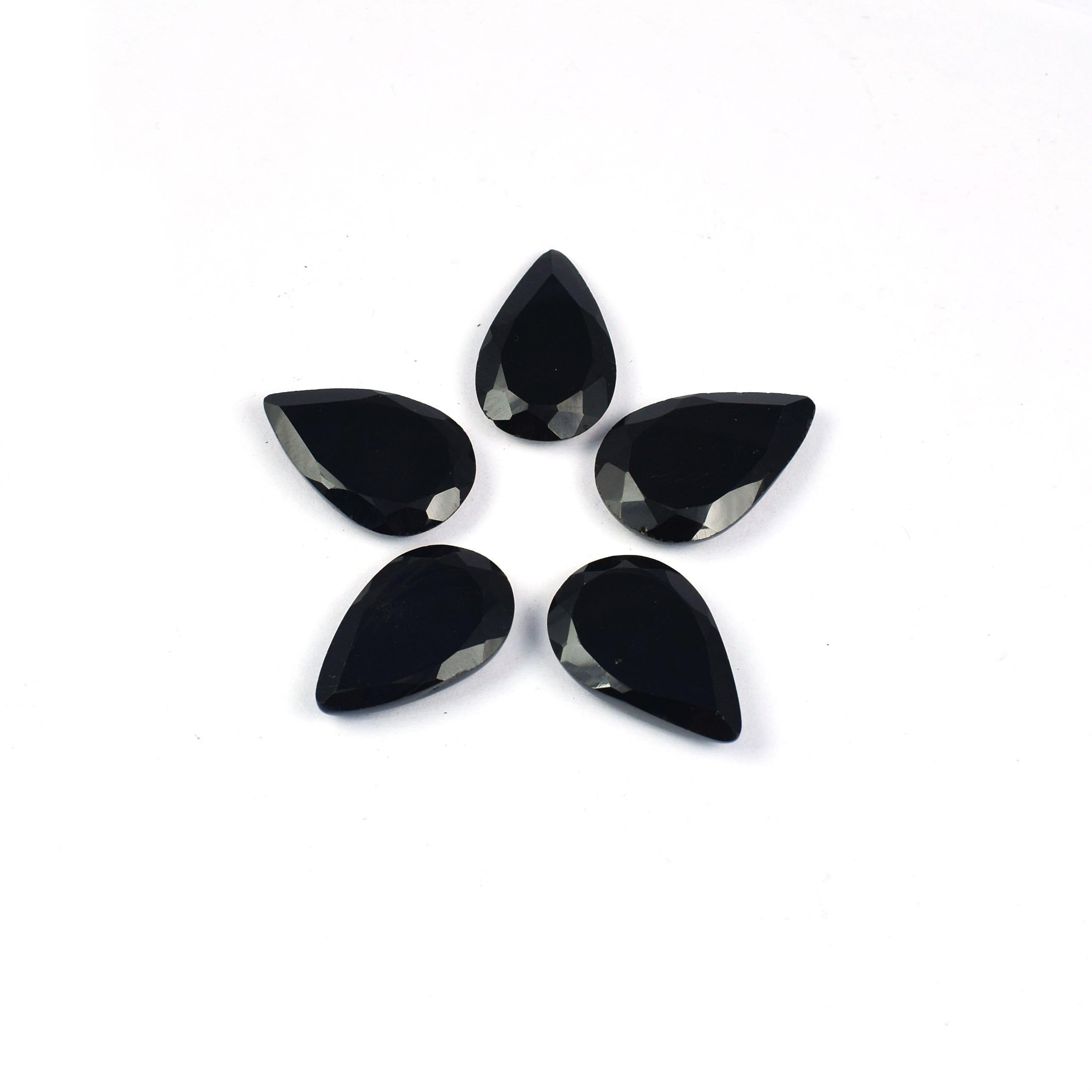 Natural Black Onyx 3x5mm To 14X10mm Pear Faceted Cut Loose Gemstone Details about   Superb Lot