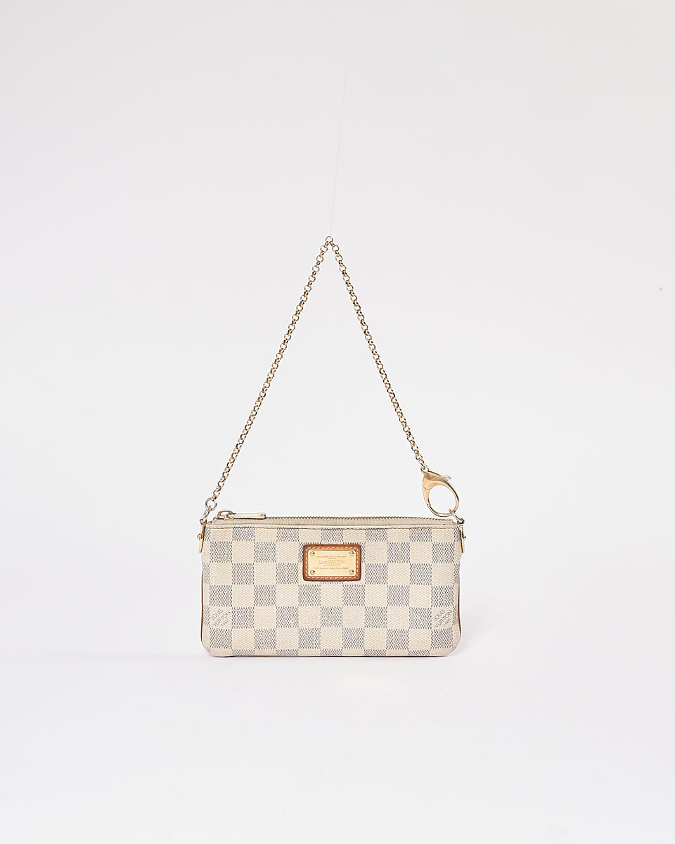 LOUIS VUITTON Damier Azur Eva Clutch 177327